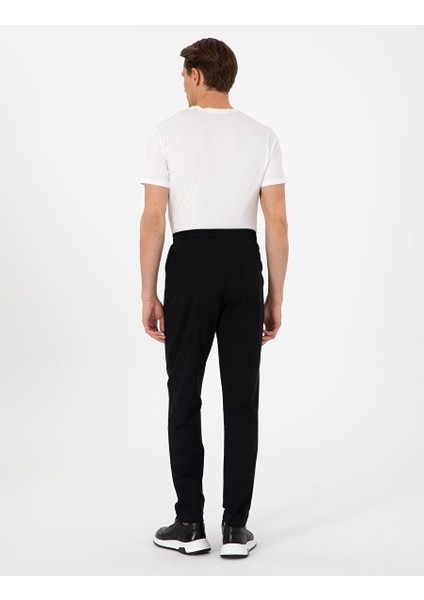 Siyah Slim Fit Eşofman Altı