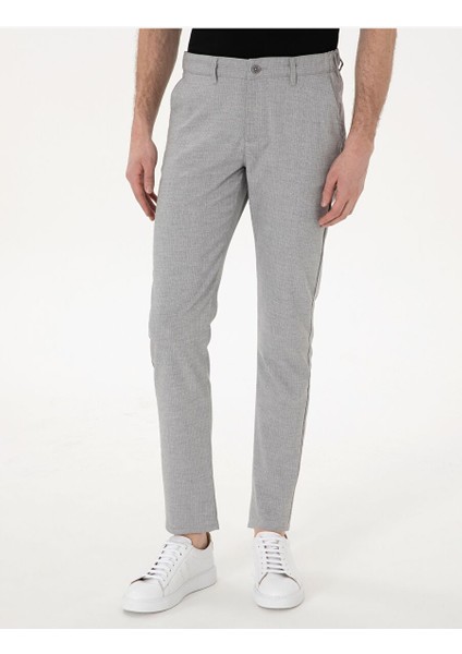 Gri Slim Fit Kanvas Pantolon fiyatları