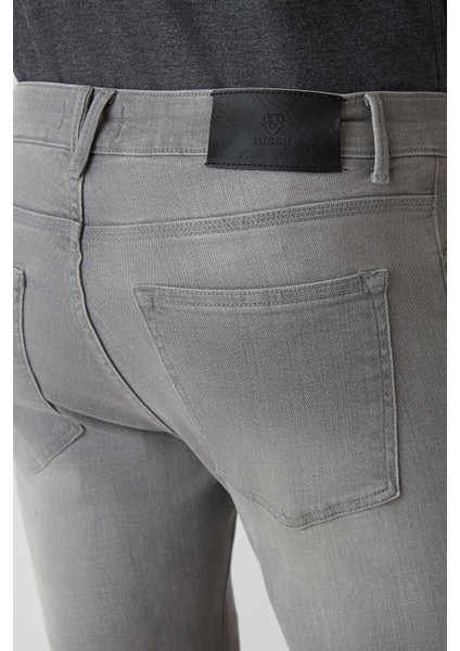 Erkek 5 Cepli Denim Pantolon Gri PNJ22Y22102_D55 indirimleri