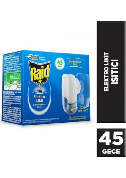 Rai̇d Elektro Li̇ki̇t Maki̇ne Set 45 Gece (4172) Yeni!!!