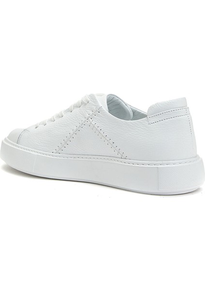 Beyaz Erkek Deri Sneaker 107-17 modelleri
