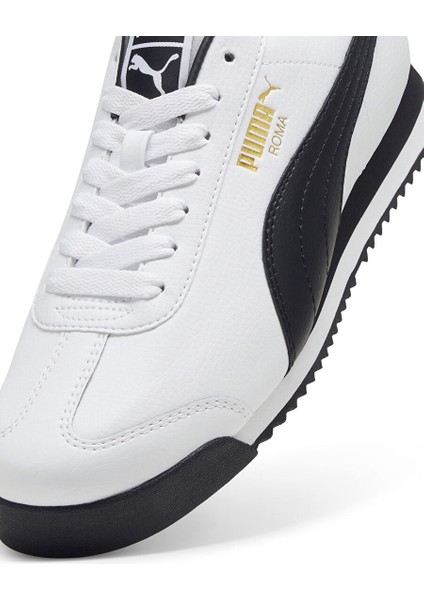 39686801 Roma 24 Standard Puma Whi Siyah Erkek Lifestyle Ayakkabı