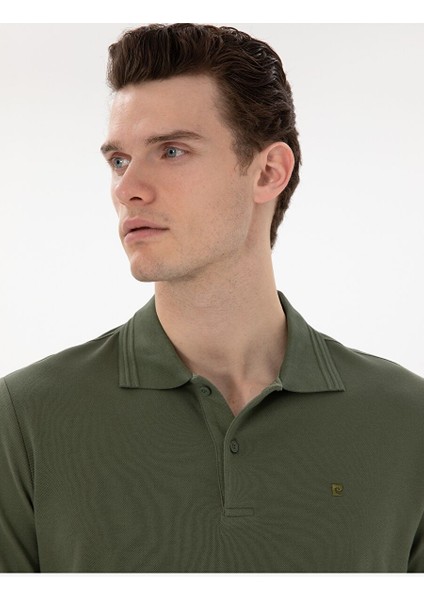 Haki Regular Fit Basic Tişört