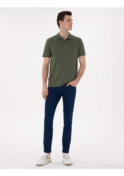 Haki Regular Fit Basic Tişört
