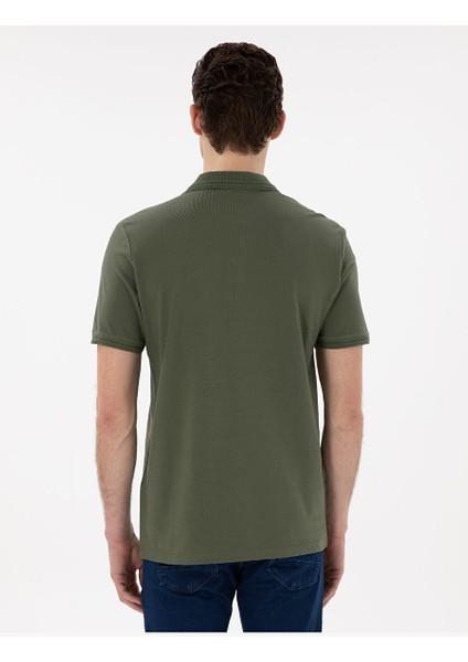 Haki Regular Fit Basic Tişört