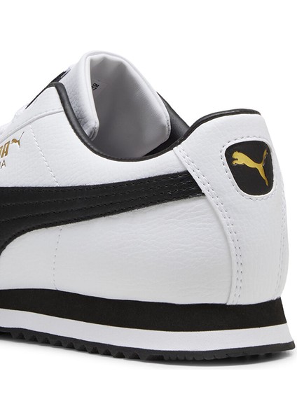 39686801 Roma 24 Standard Puma Whi Siyah Erkek Lifestyle Ayakkabı