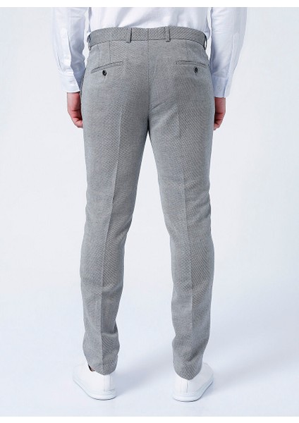 Normal Bel Dar Paça Slim Fit Gri Erkek Pantolon 1081904