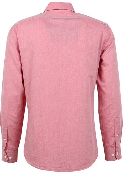 Slim Fit Klasik Yaka Kiremit Erkek Gömlek 1087359 fiyatları