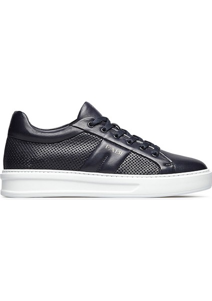 Lacivert Erkek Deri Sneaker FU0459.A08ZIPNBA611