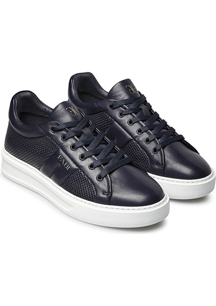 Lacivert Erkek Deri Sneaker FU0459.A08ZIPNBA611