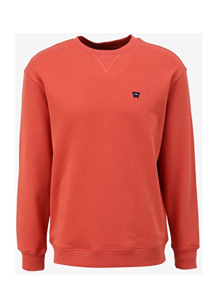 Bisiklet Yaka Turuncu Erkek Sweatshırt W66120554333L Bisiklet Sweatshirt