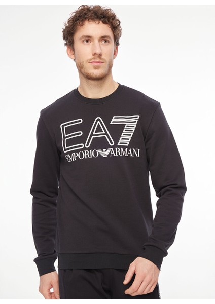 Slim Fit Kapüşon Yaka Siyah Erkek Sweatshırt 6RPM08PJSHZ1200