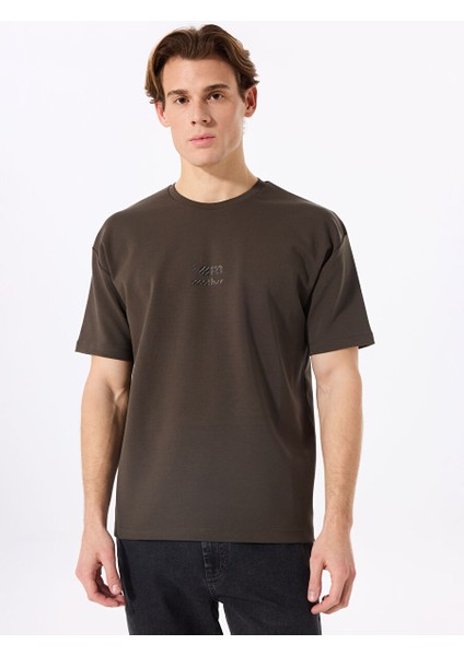 Gmg Fırenze Haki Erkek Oversize T-Shirt GU25MSS03005