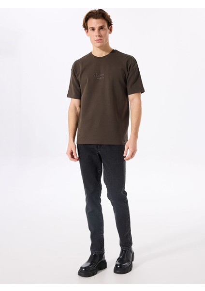 Gmg Fırenze Haki Erkek Oversize T-Shirt GU25MSS03005