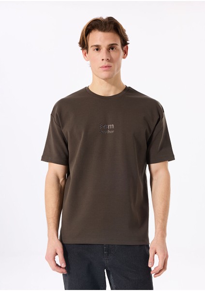 Gmg Fırenze Haki Erkek Oversize T-Shirt GU25MSS03005