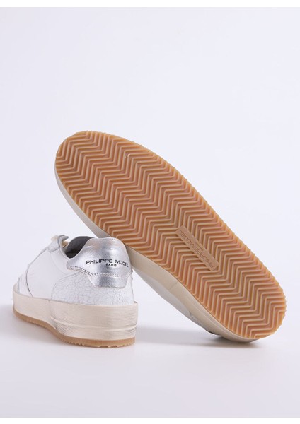 Beyaz Erkek Deri Sneaker Nıce Low Man