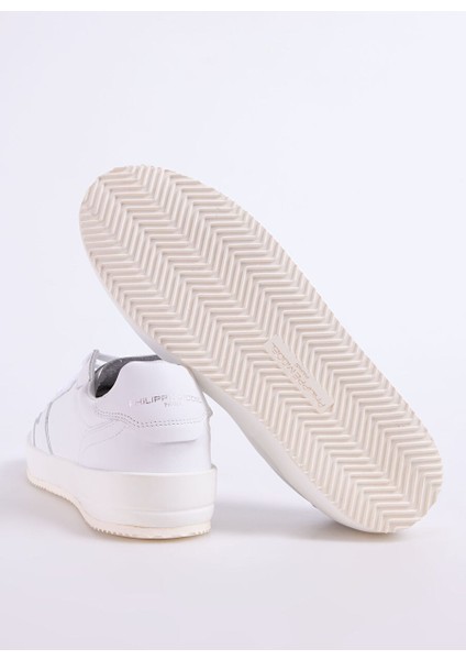 Beyaz Erkek Deri Sneaker Nıce Low Man