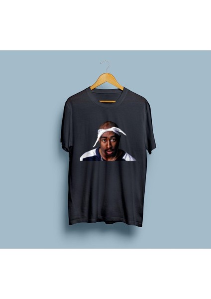 Oversize Tupac Shakur Tasarım Unisex T-Shirt