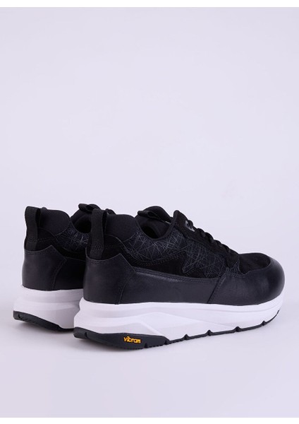 Siyah Erkek Süet Sneaker Varanası-Kurtıs Vibram
