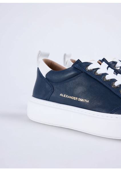 Lacivert Erkek Deri Sneaker Bond indirimleri