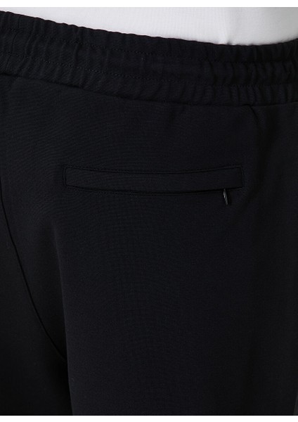 Siyah Erkek Normal Bel Slim Fit Şort 1087469
