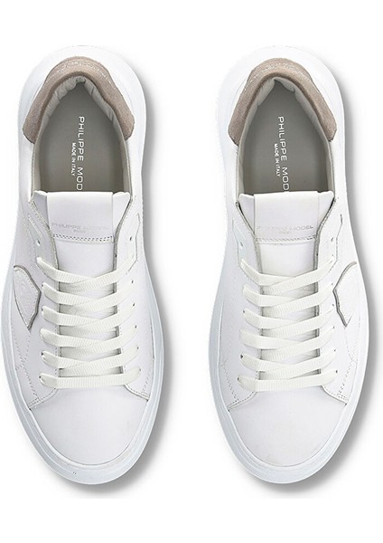 Beyaz Erkek Sneaker Temple Low Man