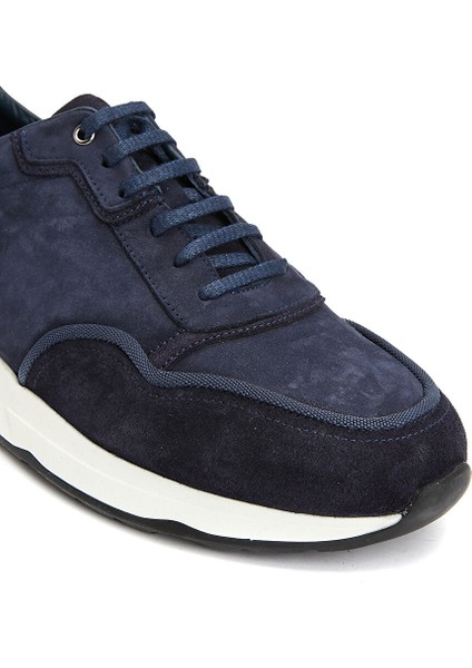 Lacivert Erkek Süet Sneaker 18-121-S-5SS