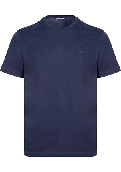 Lacivert Lucas Yuvarlak Yaka T-Shirt