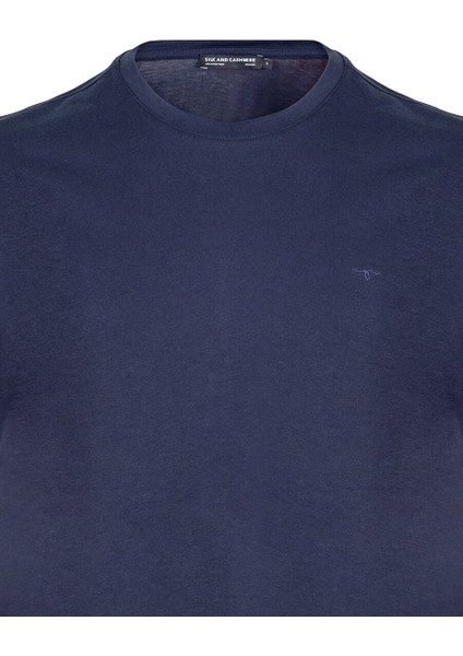 Lacivert Lucas Yuvarlak Yaka T-Shirt fırsatları