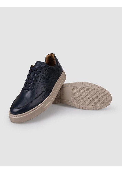 Siyah Erkek Deri Sneaker 126787R