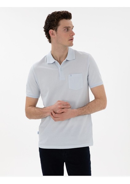 Açık Mavi Regular Fit Basic Tişört