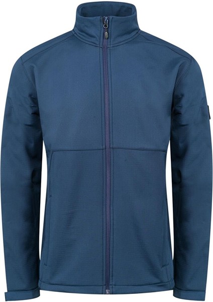 Samuel Erkek Softshell Kareli Ceket Mavi