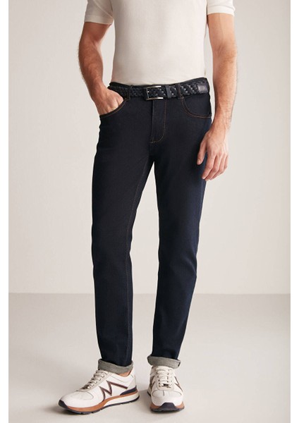 Slim Fit Lacivert 5 Cepli Denim Pantolon fiyatları