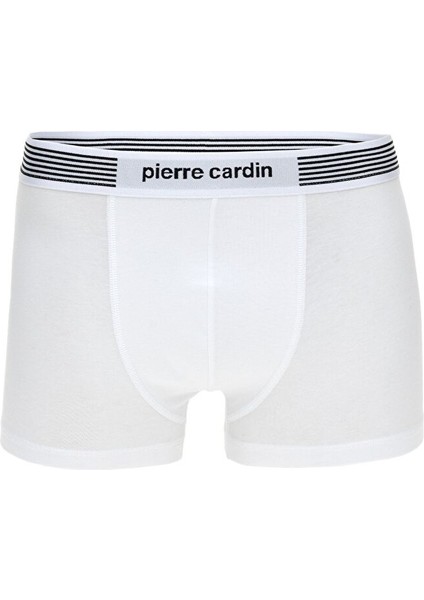 Beyaz Pamuk Modal Tekli Boxer