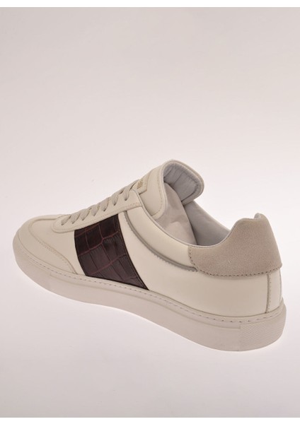 Beyaz Erkek Deri Sneaker 27784 indirimleri