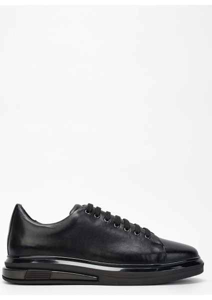 Siyah Erkek Deri Sneaker 698 1089-5 Erk Ayk SK23/24