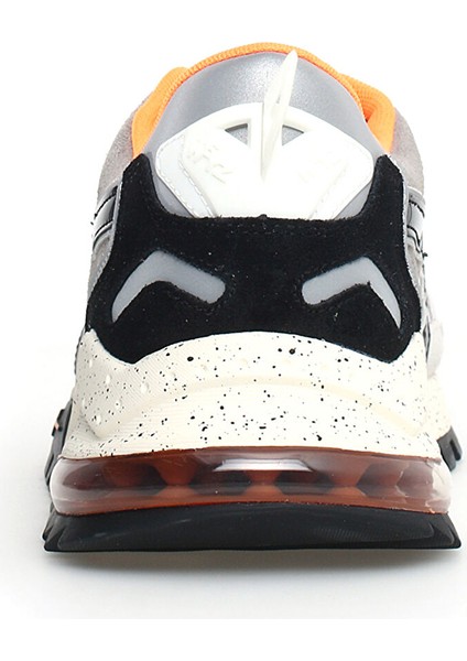 Beyaz-Siyah Erkek Süet Sneaker K3-M