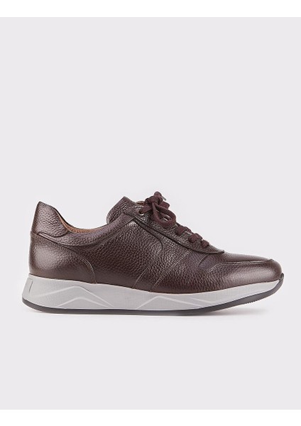 Kahverengi Erkek Deri Sneaker 115209