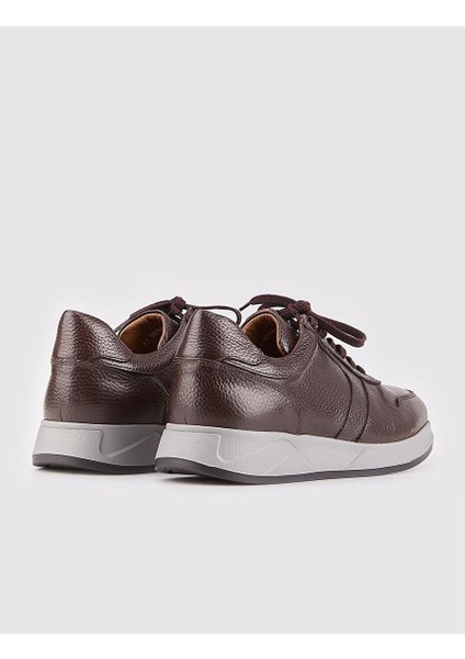 Kahverengi Erkek Deri Sneaker 115209