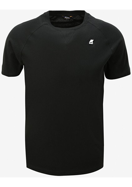 Bisiklet Yaka Düz Siyah Erkek T-Shirt K0074Q0_EDWING
