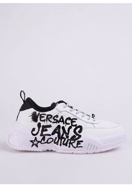 Siyah-Beyaz Erkek Deri Sneaker Fondo Stargaze Dıs. Sf1