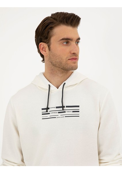 Ekru Regular Fit Sweatshirt