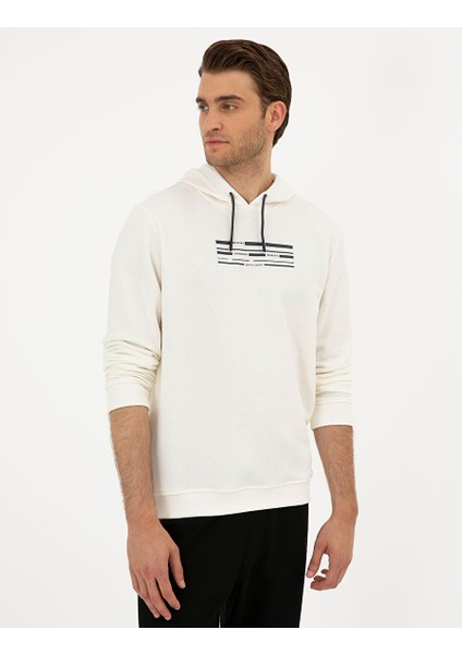 Ekru Regular Fit Sweatshirt