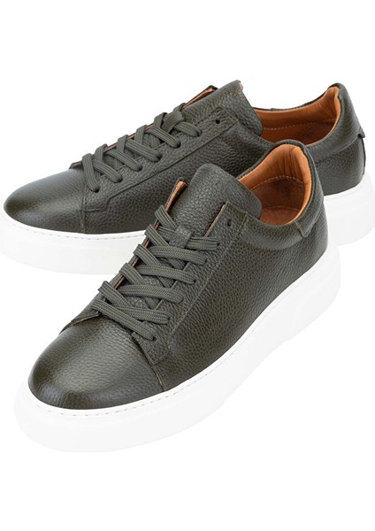 Erkek Hakiki Deri Yeşil Sneakers & Spor Ayakkabı fırsatları