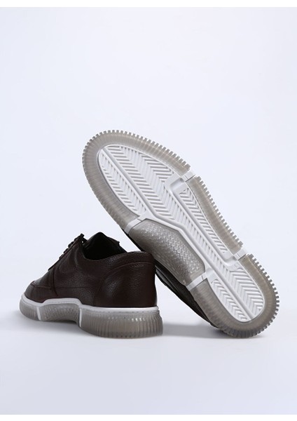 Kahverengi Erkek Deri Sneaker Yorke fırsatları