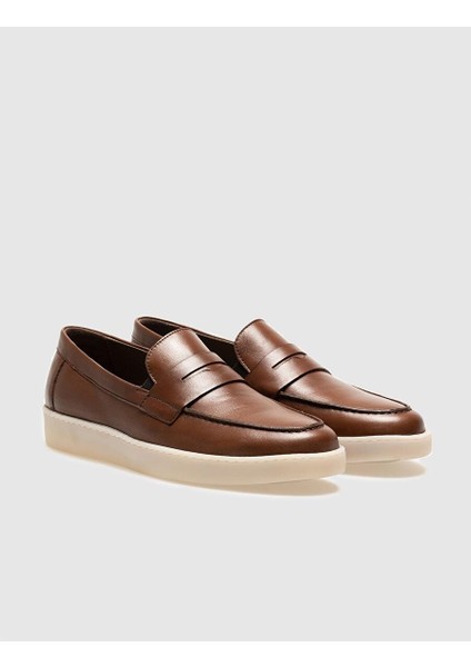 Taba Erkek Deri Loafer 121027