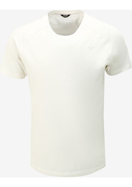 Bisiklet Yaka Düz Beyaz Erkek T-Shirt K0074Q0_EDWING
