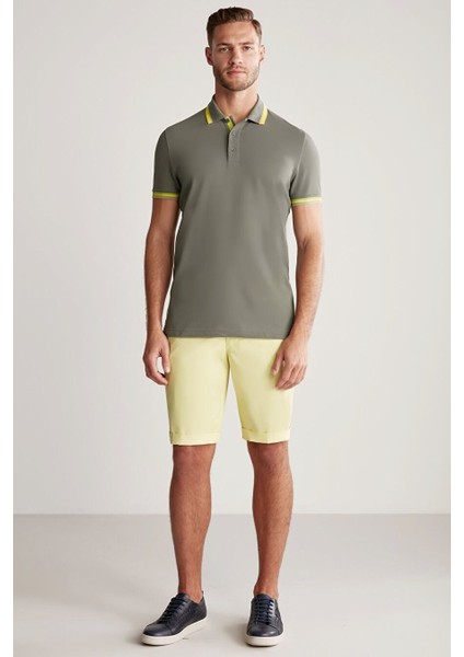 Pike Pamuk Haki Polo T-Shirt