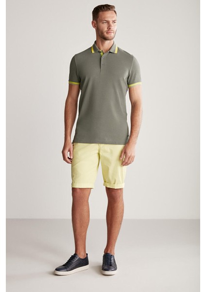 Pike Pamuk Haki Polo T-Shirt fırsatları