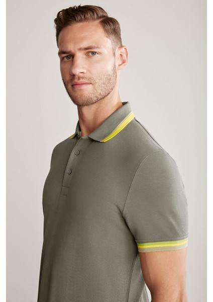 Pike Pamuk Haki Polo T-Shirt indirimleri